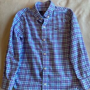 Vineyard Vines boys button down flannel shirt